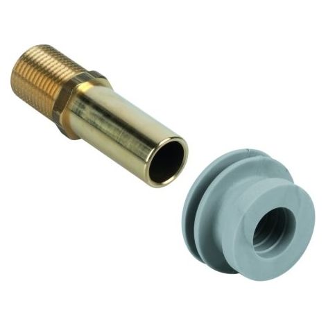 Villeroy & Boch – Kit d'entrée urinoir avec entrée arrière – Raccord DN15 – Filetage 1/2'' – Connecteur Ø 33,5-38 mm – Joint à lèvre étanche (1/5)