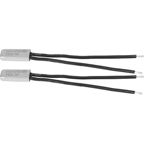 2 Stück KSD9700 Normalerweise geschlossener Temperaturregler-Thermostat-Thermoschutzschalter 105℃ (1/5)