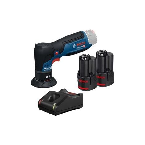 Bosch Akku-Exzenterschleifer GEX 12V-77 / 2x 2,0 Ah + Ladegerät GAL 12V-40 - 06019L2100-1 (1/5)