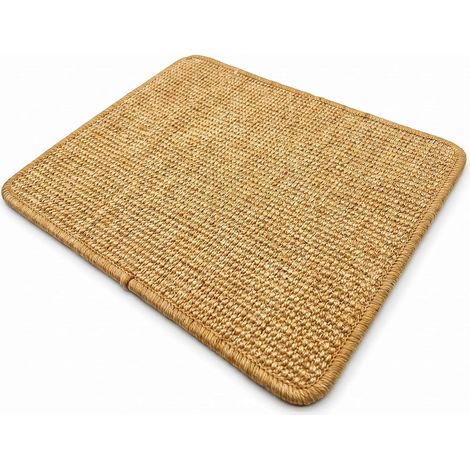 Lot de 2 Tapis à Gratter en Sisal Naturel 30 x 40 cm pour Chat Lapin Rongeurs, Anti-Rayures Protection Meubles Sol,Tapis Lapin Cage Soin des Griffes et des Dents,Tapis à Griffer Animaux (1/5)