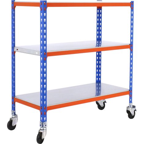 Simonrack Étagère modulable bleue métallique 975x1000x300 mm (1/2)