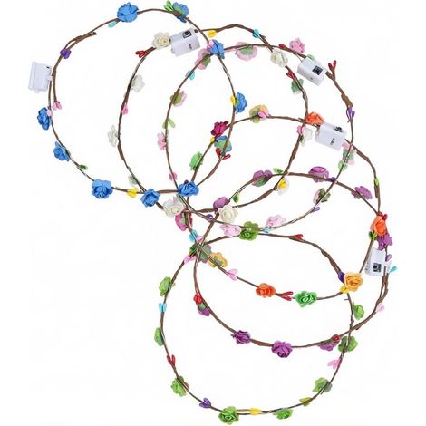 LED-Blumenstreifen – 6er- oder 12er-Pack – Flexibler Kunststoff – 3 Beleuchtungsmodi – Ideal für Partys, Hochzeiten und Halloween – Einstellbare (1/5)