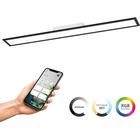 Plafonnier intelligent Moradillo-Z noir 14.5cm - 901511