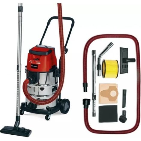 Aspiratore Senza Fili Einhell TE-VC 36/30 Li S Rosso Nero (1/5)