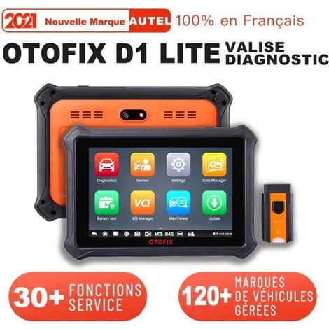 Valise Diagnostic Auto - AUTEL - OTOFIX D1 Lite - OBD2 - 25 Fonctions - Écran 7" LCD