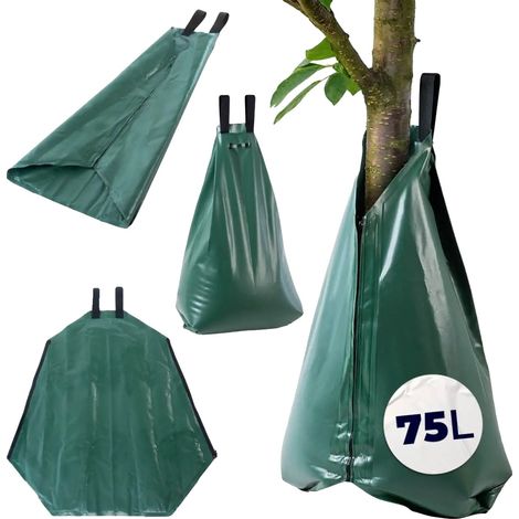 Sac d'Irrigation, Capacité de 75 Litres, Matériau en Polyéthylène Durable, Dimensions 60cm x 40cm x 25cm, Compatible avec Divers Systèmes d'Irrigation, Conception Robuste (1/5)