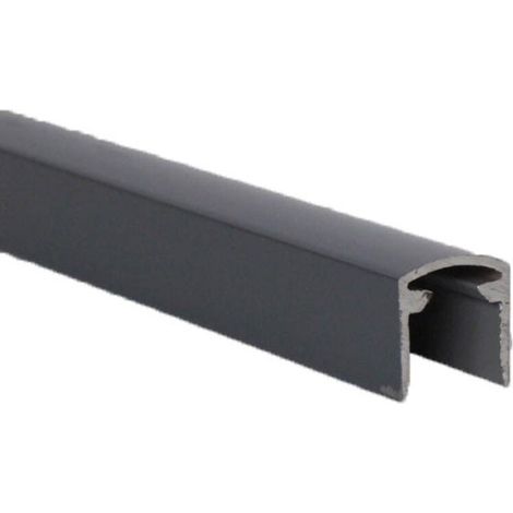Profilo di finitura in alluminio per recinzioni composito legno - Grigio Antracite RAL 7015 - 2.2cm x 2.2cm x 1.5m