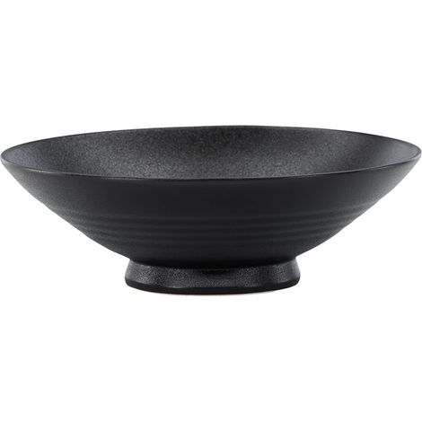 WabiSabi bol en porcelaine solide noire. (1/5)