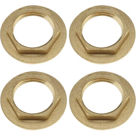 The Lord of the Tools 4pcs 1/2 pouce Écrou Arrière à Bride Robinet en Laiton Écrou de Raccord de Plomberie pour Robinets de Lavabo Salle de Bain Raccords de Plomberie Accessoires Matériel (1/5)