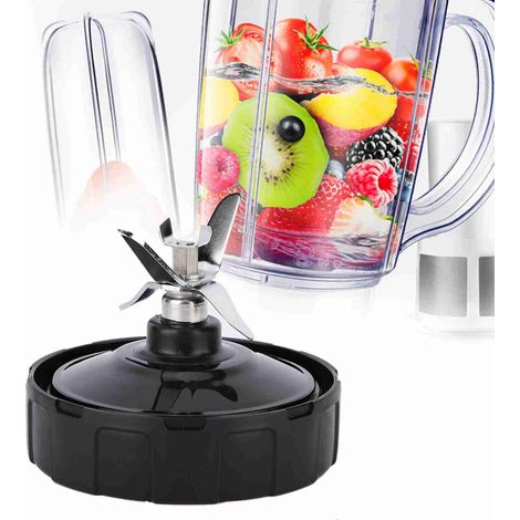 Ortviai Extracteur de jus pour mixeur Nutri Ninja – Base de lame en acier inoxydable 304 et ABS, 7 pales, compatible BL2012/BL480/NN100A (1/4)