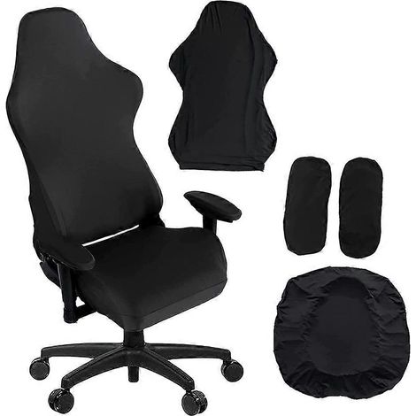 Housse extensible pour fauteuil de jeu, housse de protection pour siège de course inclinable (1/4)
