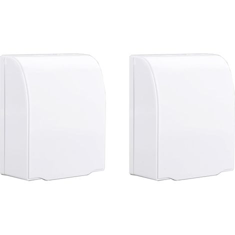 Lot de 2 boîtes étanches pour prises électriques - Compatible avec les prises simples standard de l'UE (1/5)