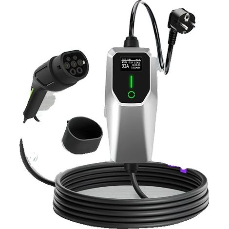 Chargeur EV, Design Portable, Compatibilité Polyvalente, SYS 3.5KW 5M, Type2-a (1/2)