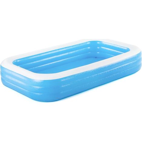 Bestway Piscine gonflable rectangulaire Bestway 305 x 183 x 56 cm bleu translucide (1/10)