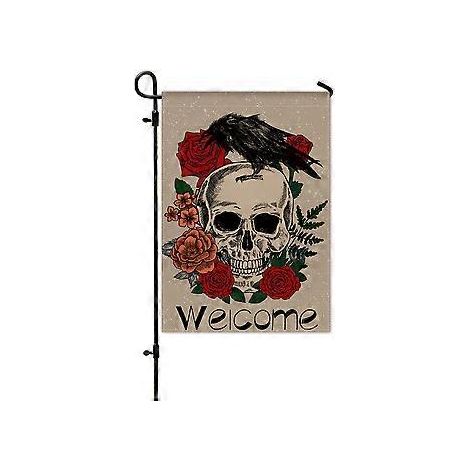 Neue Halloween-Gartenflagge, Hof-Kürbisflagge, Veranda-Layout, Horror-Atmosphäre-Dekorationsflagge (HYQ5-9)