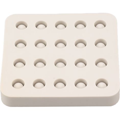 Moldes de silicona para injertos de abejas reinas, para apicultura, 4 filas, 96 x 92 x 14 mm (1/5)