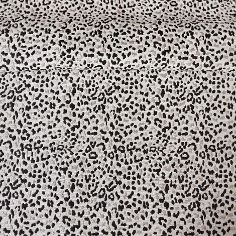 Tissu jacquard ameublement motif panthère Ecru 140 cm (1/5)