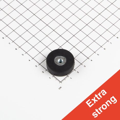Magna-C Gummiertes Magnetsystem Ø29x8,5mm mit Innengewinde (1/3)