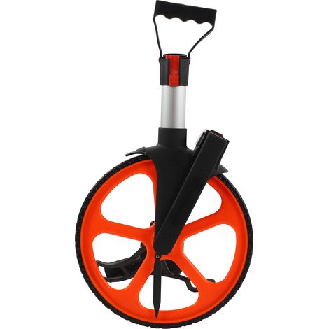 Compteur mécanique 0‑9999,9 m/0‑Roue de mesure manuelle d'une portée de 9999,9 pieds pour la mesure des terrains (1/5)
