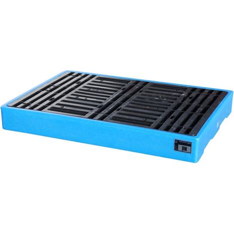 Bauer Südlohn Bac de rétention GREEN-LINE PE BWP-PE 150, polyéthylène robuste, bleu