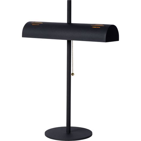 Lampe de bureau noire style banquier E27 Glendale Lucide (1/5)
