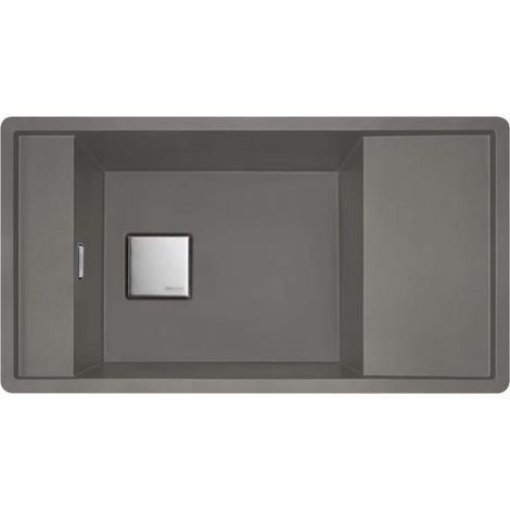 Franke Fresno - Lavello in fragranite FSG 611-88, 88x50 cm, pietra grigia 114.0651.013