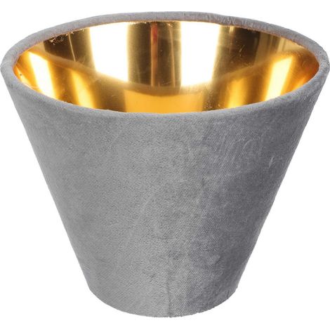 Lampe de table compatible avec abat-jour en tissu gris clair et design durable (1/5)