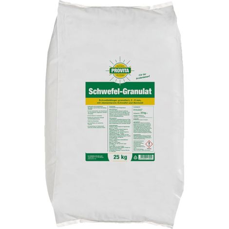 Beckmann – Engrais soufré Provita 25 kg – Améliore l'utilisation de l'azote – Augmente rendement et qualité des cultures – Résistance aux maladies