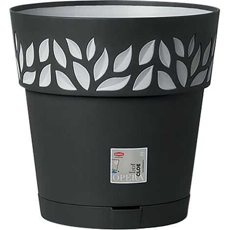 Vaso Tondo x H.25 Grafite Stefanplast Cloe Grigio Luce Ø 25