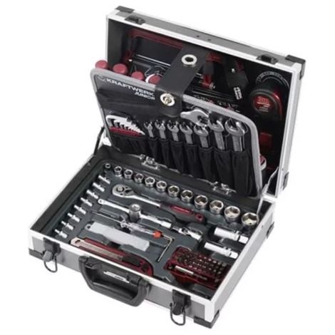 Kraftwerk – Malette de rangement 102 pièces – Dimensions 365 x 265 x 133 mm – Outils pour travaux de maintenance – Poids 5 kg (1/3)