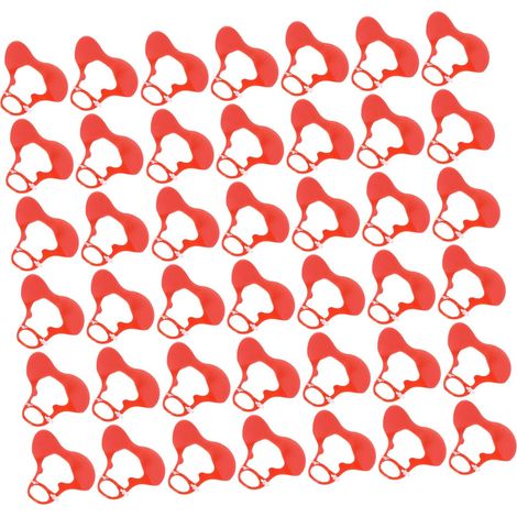 Lunettes Anti-picage Rouge pour Canards et Oies , 50 Pièces en Plastique Équipement de Ferme, Installation Facile, Activité Normale Préservée, pour Canards et Oies en Élevage (1/5)