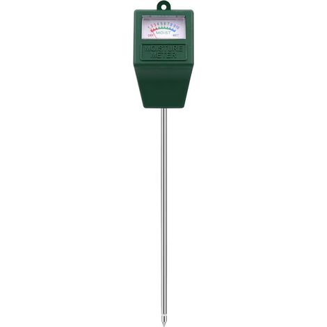 Medidor de humedad de una sola aguja con cabezal cuadrado, apto para plantas de interior y exterior. (1/5)