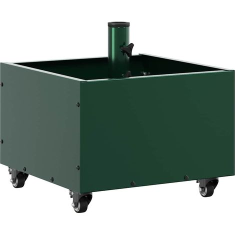 Base de parasol avec jardinière Vert 45 x 45 x 45 cm Acier CFW16114 (1/5)