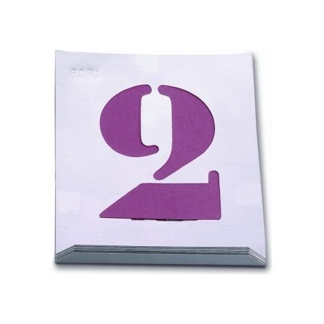 FPLUS numeracion p/rotular40mm.01740 , Placa de aluminio para rotular numeros de 40 mm.