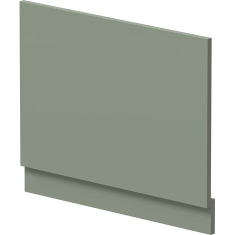 Hudson Reed MFC Straight Bath End Panel and Plinth 560mm H x 700mm W - Fern Green