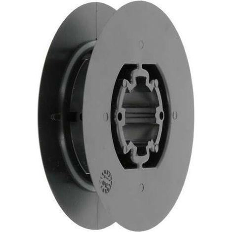 Cyclingcolors – Rollladenführungsrolle – 12 bis 15 mm Riemen – 27 mm Kupplungsausgang – Schwarzer Kunststoffclip – Ø 80 mm zum Aufwickeln (1/5)