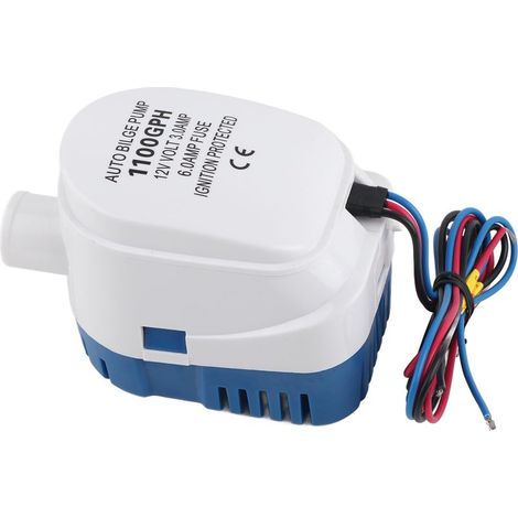 Pompe de cale submersible automatique marine 12V 1100GPH pour bateau, avec interrupteur à flotteur interne intégré (1/5)