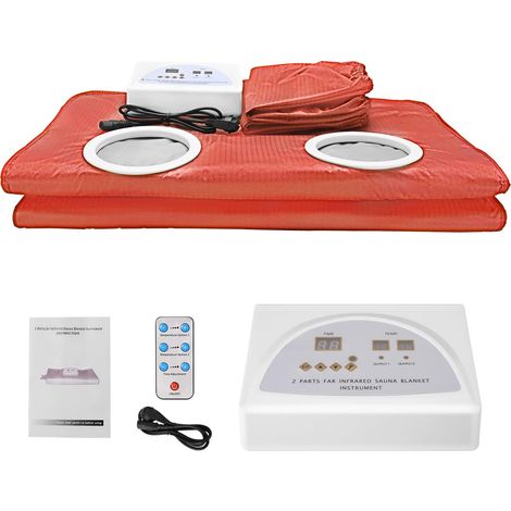 Kit de sauna Couverture de sauna surclassée à 2 zones for la perte de Weiht Corps Shaper Télécommande Sauna Chauffage Couverture de chauffage Minceur Thermal Home Spa Spa Chauffe-sauna pour bain de va (1/5)