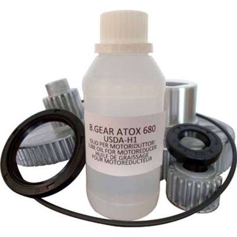 KIT RICAMBIO MOTORIDUTTORE 1004 REBER - OLIO + PARAOLIO INT/EST + GUARN + SERIE INGRANAGGI - 1 pezzo