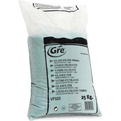 Gre Filterglas 25 kg transparent 0,5-1 mm