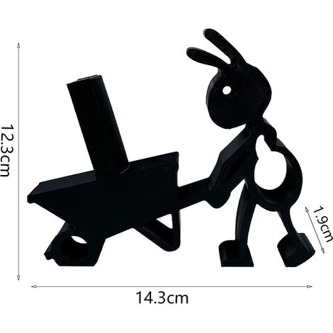 Porte-papier toilette/porte-mouchoirs (modèle chariot) Décoration de salle de bain Style animal mignon, minimaliste et pratique, organisateur de rouleaux de papier toilette, cadeau idéal pour les fête (1/5)