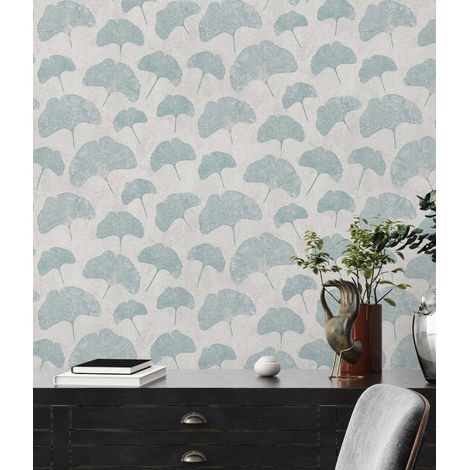 A.S. Creation Premium Wall 2 389661 Vliestapete Blumenoptik 10.05 x 0.53 m Mint Wohnzimmer Schlafzimmer Flur Küche Esszimmer Badezimmer Bad Arbeitszimmer Büro Diele (1/5)