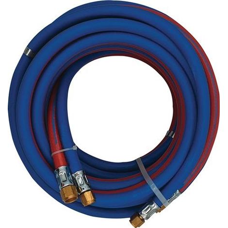 Nordwest Autogenzwillingsschlauch L.5m ID 6/9mm Wandst.5/3,5mm blau/rot
