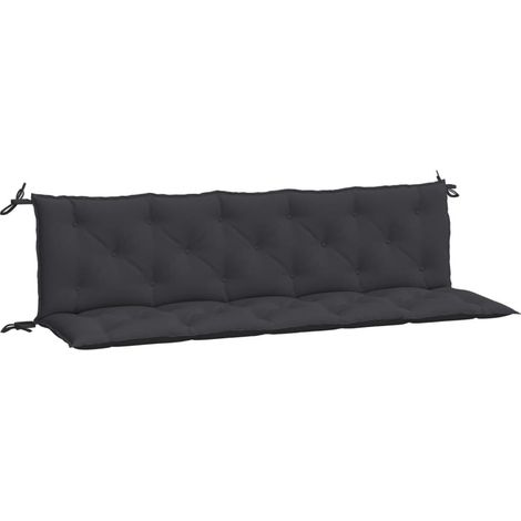 Maison Exclusive - Gartenbank-Auflagen 2 Stk. Schwarz 180x50x7 cm