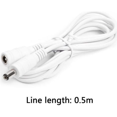 Câble de raccordement,Câble d'alimentation 12V-24V DC,rallonge mâle femelle pour caméra de vidéosurveillance- 0.5M[B90011]