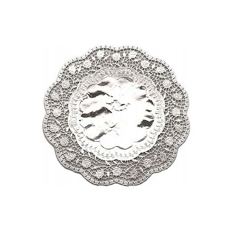 Tovaglioli decorativi 36 cm ARGENTO 1 pz.