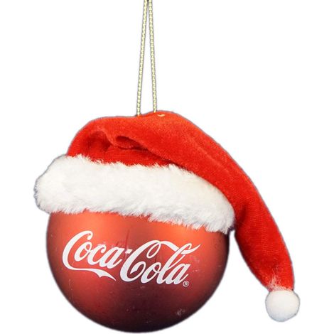 DISNEY Decorazione Pallina Coca-Cola Con Cappello Di Babbo Natale (1/2)