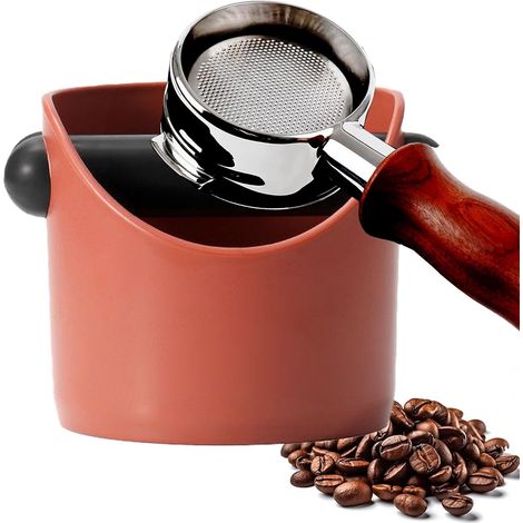 1 Boîte à marc, barre de frappe amovible, base antidérapante, ABS, pour machine à expresso, cuisine (1/2)