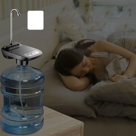 Distributeur d'eau électrique en bouteille pour la maison, multifonctionnel, pompe à eau électrique noire (1/5)