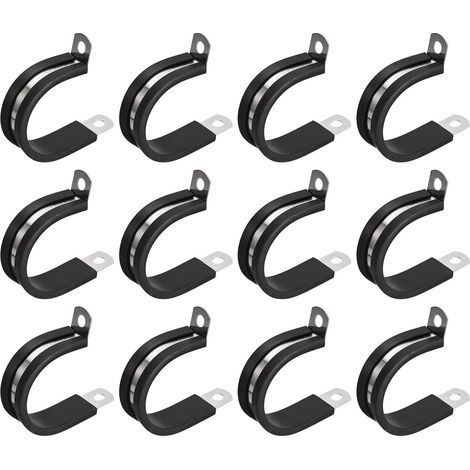 12pcs (32mm) Collier de Serrage 304 Inox Acier Sangle Clip (1/4)